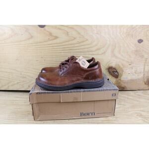 New Born Shoes Mens 10M Brown Leather Oxfords Hutchins III Lace Up